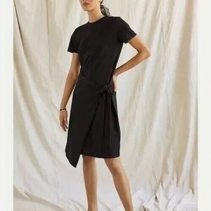 Dolan Left Coast TShirt Wrap Dress M Black